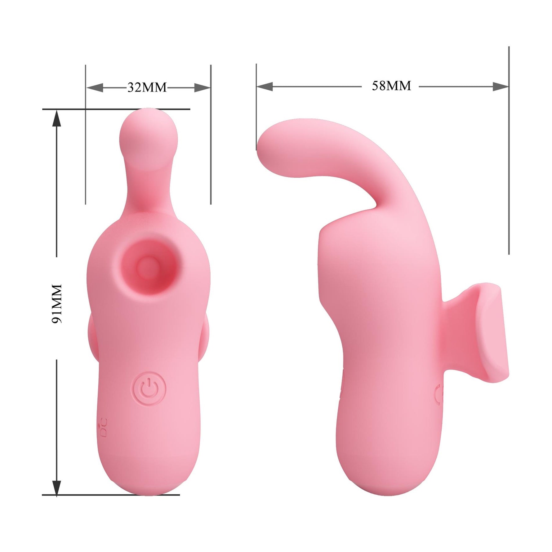Vibrator cu deget cu dublă stimulare Magic Fairy Pretty Love