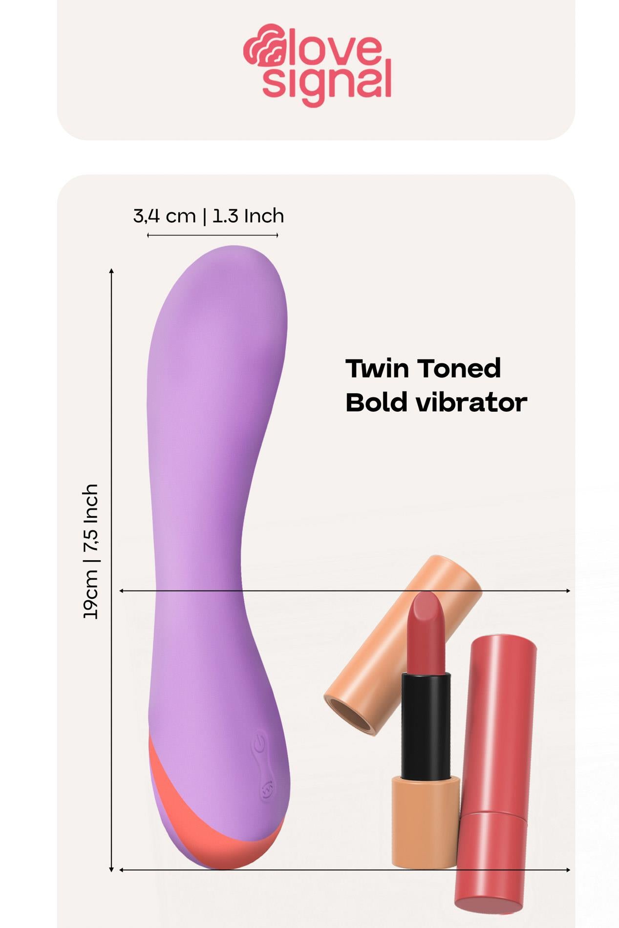 Vibrator USB din silicon cu două tonuri Dream Toys 19 cm