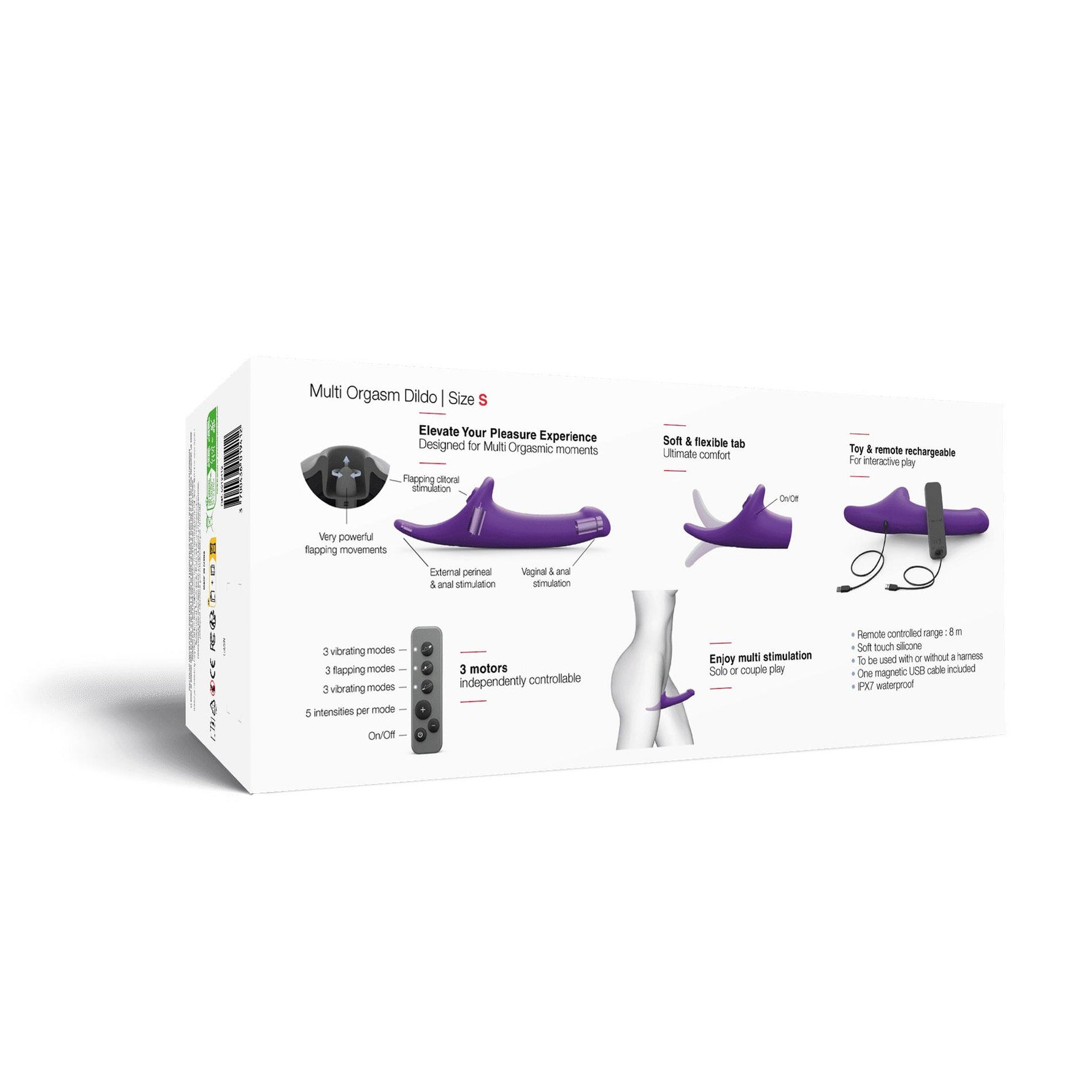 Dildo multi-orgasmic cu strap on me, violet, S