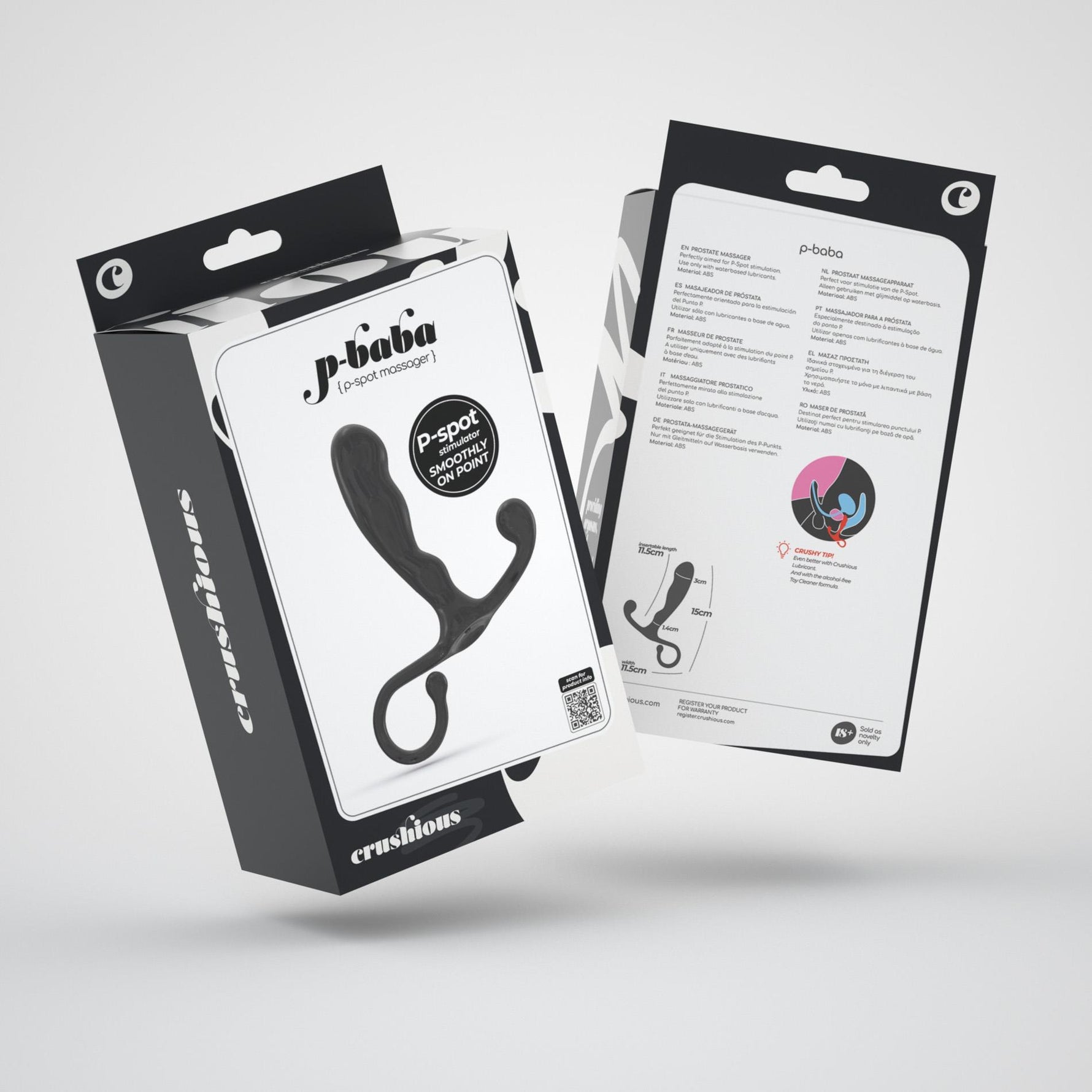 Aparat de masaj pentru prostată Crushious P Baba ABS 15 cm