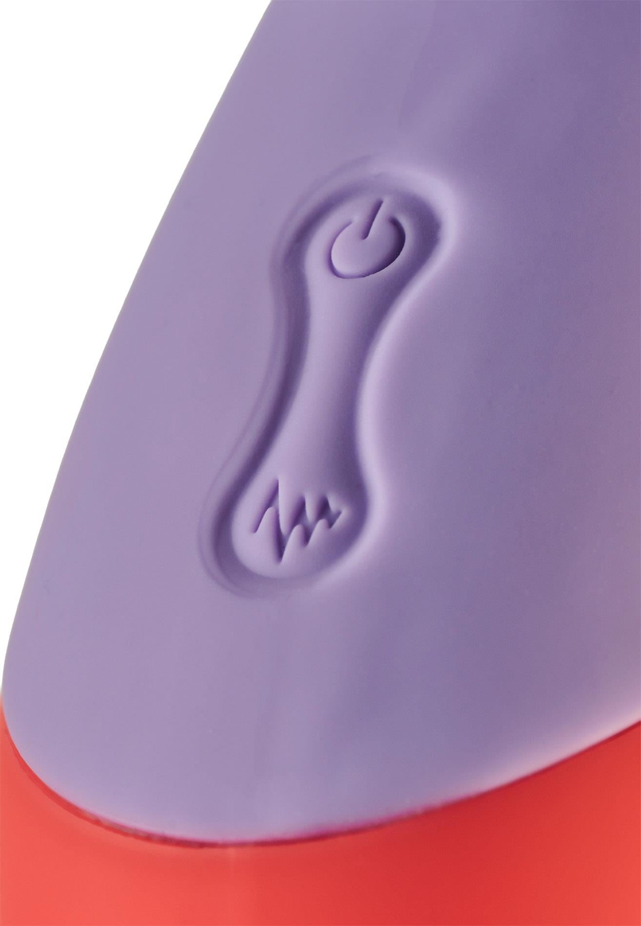 Vibrator USB Dream Toys Duo din silicon cu două tone, în formă de iepuraș, 19 cm