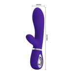 Vibrator Pretty Love Thomas cu punct G și iepuraș, violet, USB