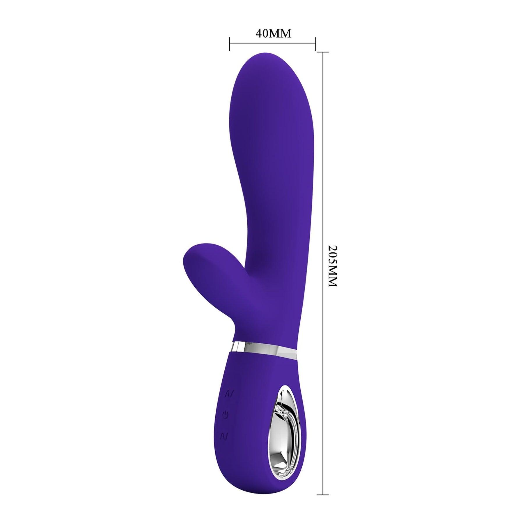 Vibrator Pretty Love Thomas cu punct G și iepuraș, violet, USB