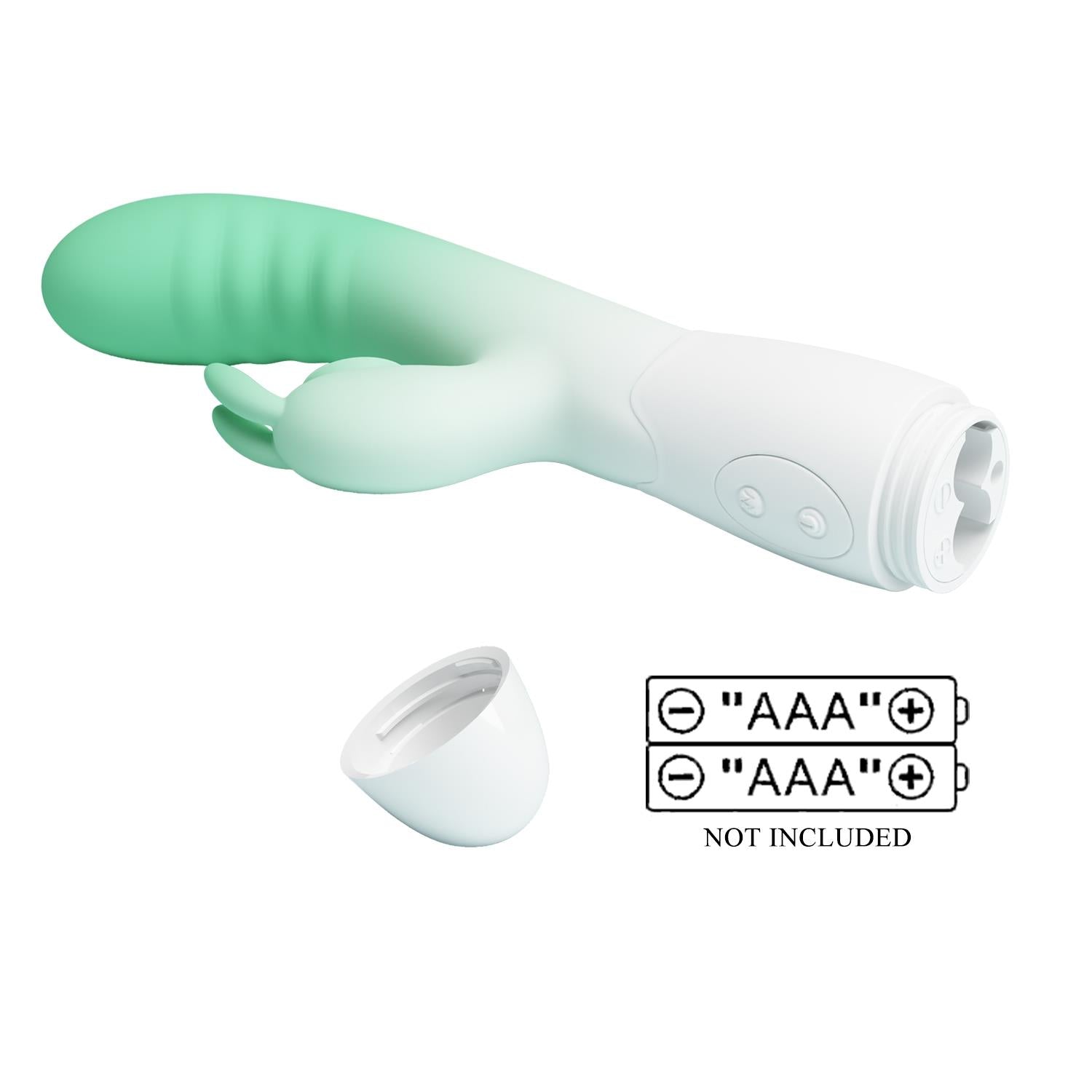 Vibrator USB Pretty Love Cerberus din silicon, cu formă de iepuraș, 30 de funcții