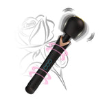 Masaj vibrant Perfect Wand din silicon, negru, USB