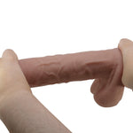 Dildo flexibil cu ventuză TPR Baile Sliding Skin 10.2''