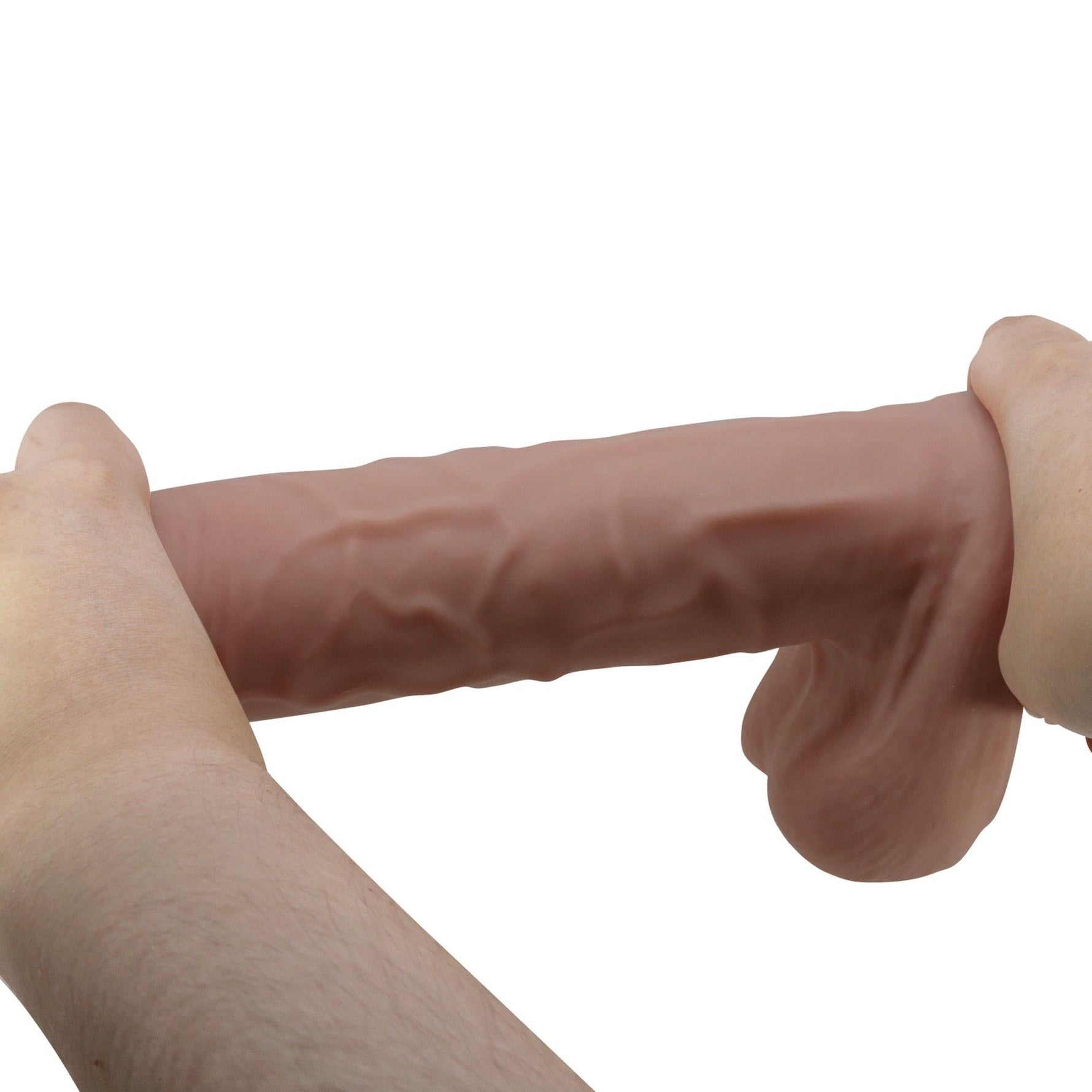 Dildo flexibil cu ventuză TPR Baile Sliding Skin 10.2''