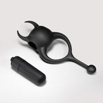 Inel vibrator pentru penis CRUSHIOUS DAEMON, negru