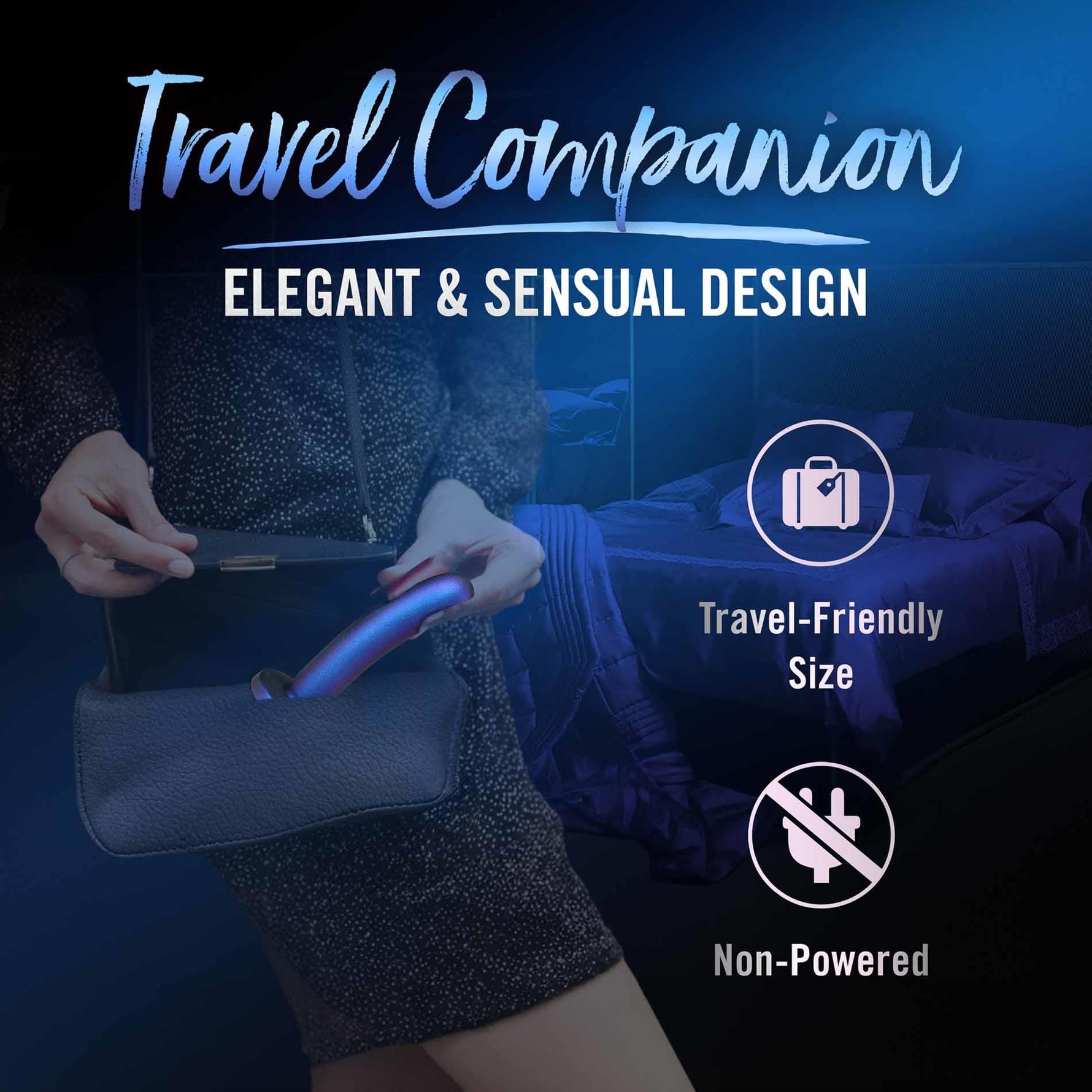 Dildo realist Temptasia Surrender albastru 14 cm
