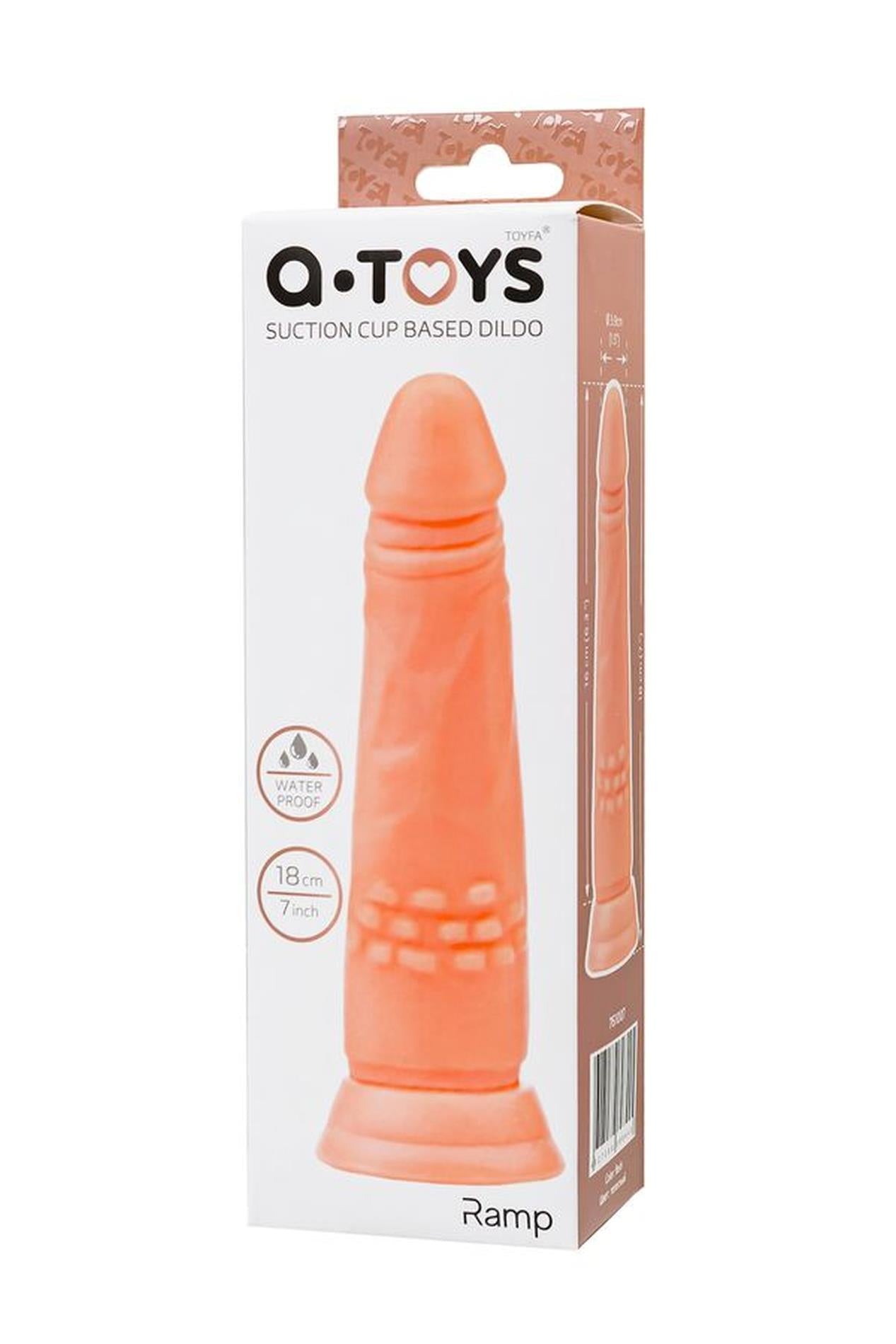 Dildo realist A-Toys de culoarea pielii, 17 cm