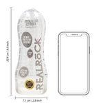 Masturbator texturat Easy Rider RealRock transparent 21 cm