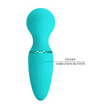 Vibrator mini din silicon Dwayne Pretty Love USB cu 10 moduri