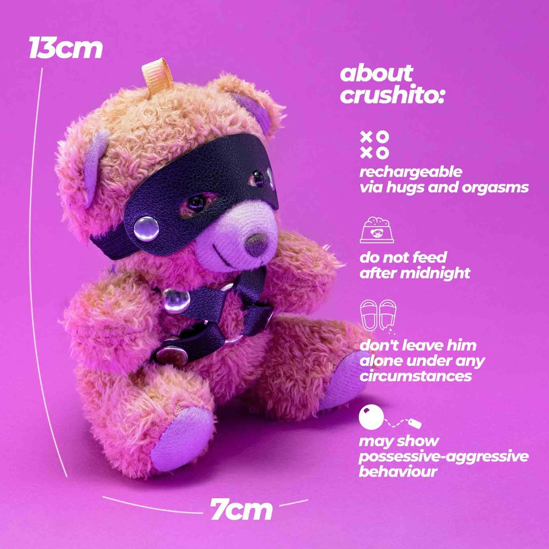 Breloc Ursuleț Crushito cu Ham Crushious