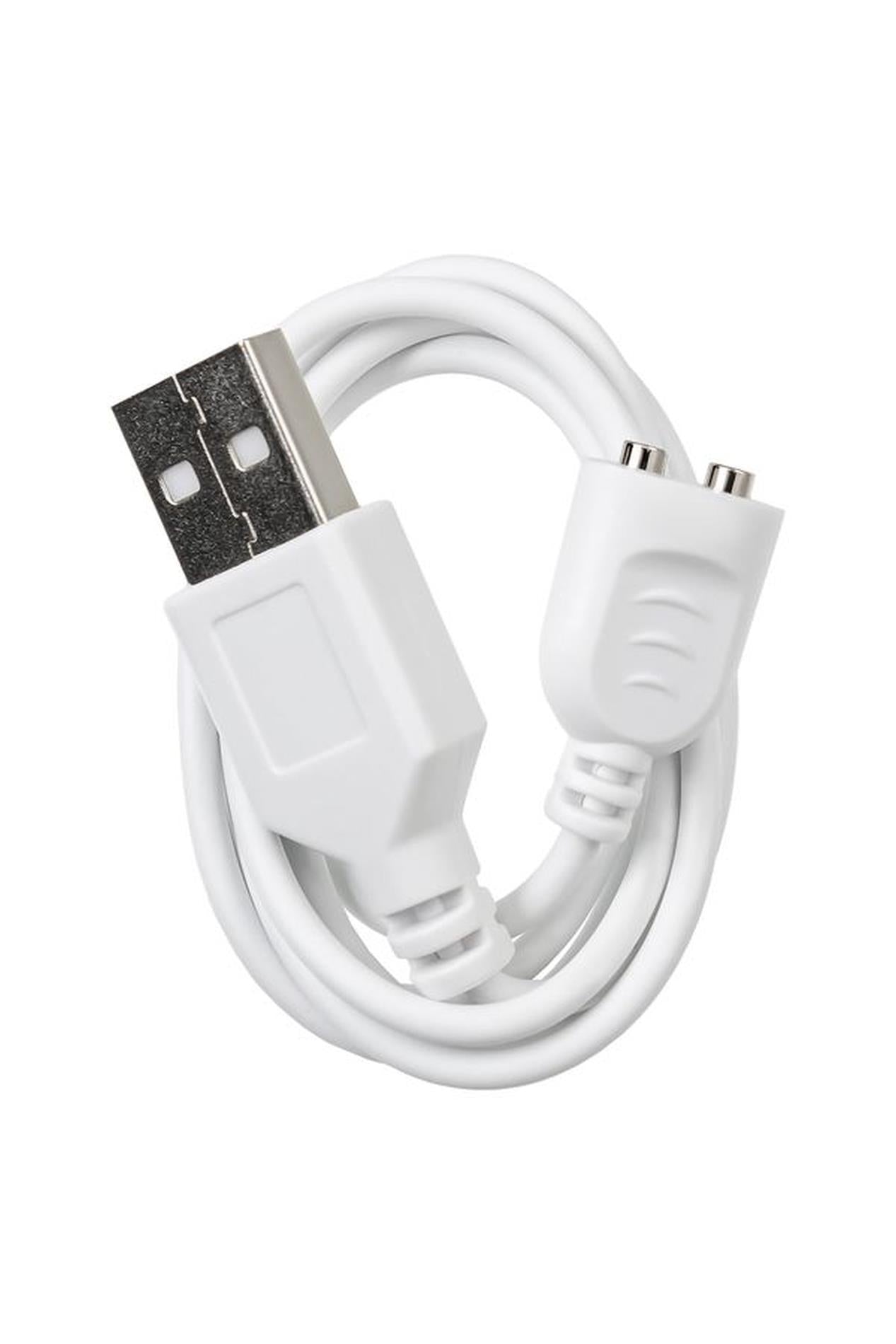 Vibrator rotativ tip iepuraș JOS MERRY SWI silicon albastru 20,7 cm USB