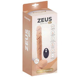 Dildo realist cu vibrații Fantasy Zeus, 21 cm, cu telecomandă