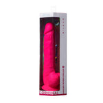 Dildo realist Silexd cu ventuză, silicon, roz, 38 cm