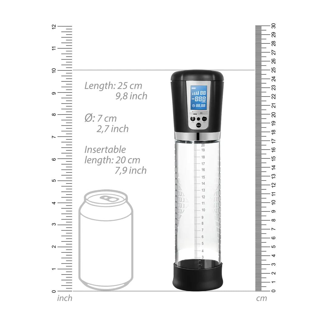 Pompă de vid automată cu pompare, reîncărcabilă, LCD, 25 cm