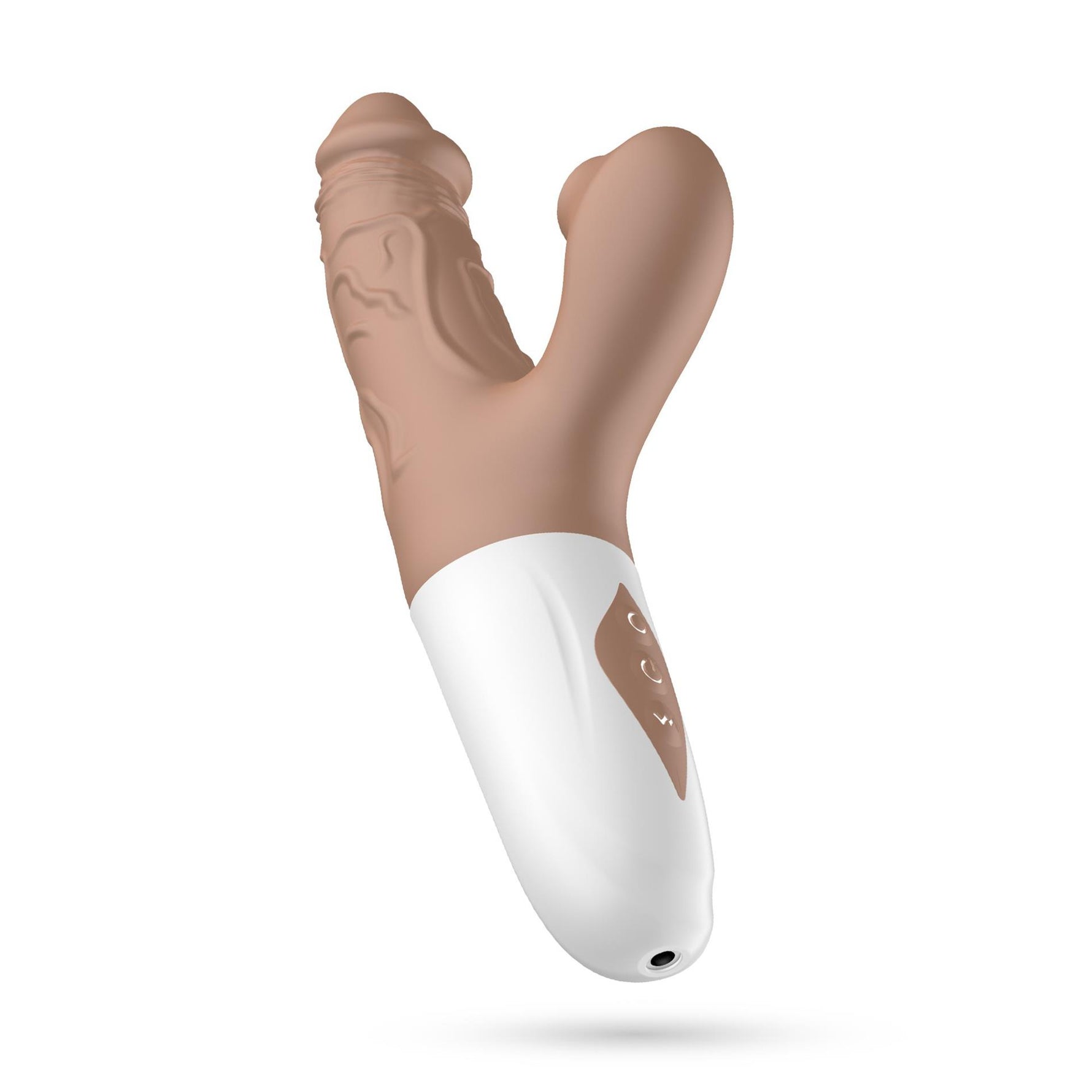 Vibrator realist cu glisare USB Crushious El Matador 22,5 cm