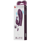 Vibrator Pretty Love din silicon cu model iepuraș, 30 de funcții, 19-8 cm