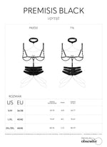 Ham cu armătură Premisis Obsessive negru S/M/L