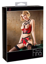 Set sutien raft Abierta Fina rosu 85C