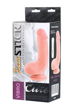 Vibrator realist Gerard RealStick Elite cu telecomandă, culoarea pielii, 18,5 cm