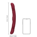 Vibrator Loveline cu 10 funcții, cu două fețe, tip Thrust
