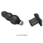 Plug anal vibrant din silicon negru Pretty Love Jadier
