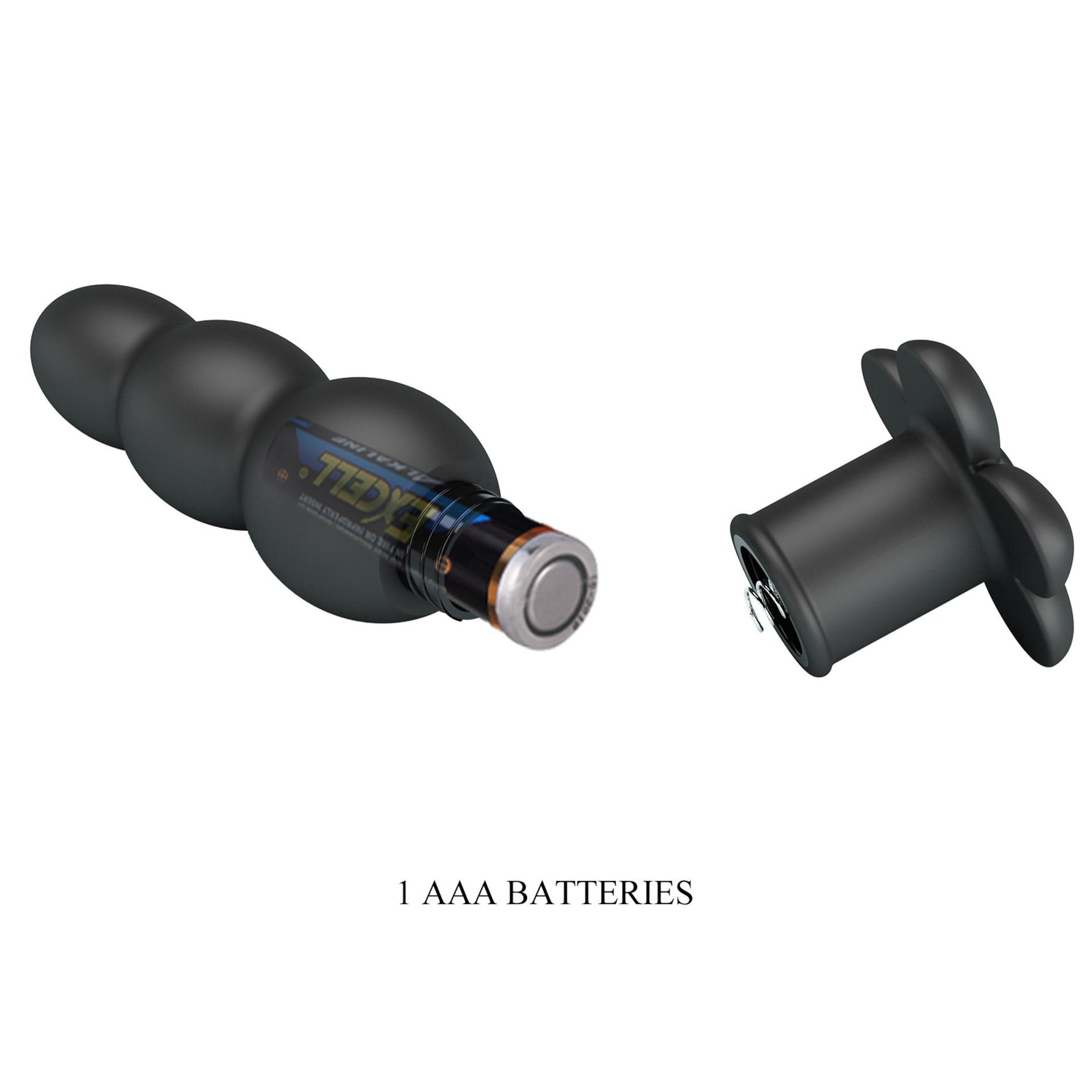 Plug anal vibrant din silicon negru Pretty Love Jadier