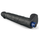 Dildo vibrant realist Lovetoy TPE negru 27cm reîncărcabil