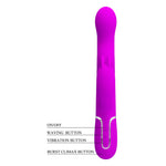 Vibrator Pretty Love Laursen Purple USB Wave Bunny