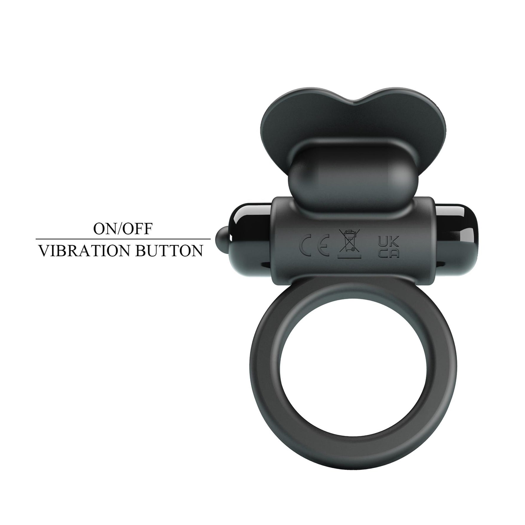 Inel vibrant pentru penis Pretty Love Debenaire, negru, cu 10 funcții