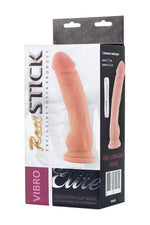 Vibrator realist RealStick Elite cu ventuză și telecomandă 17 cm
