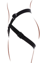 Ham cu strap-on ToyJoy Get Real, poliester negru