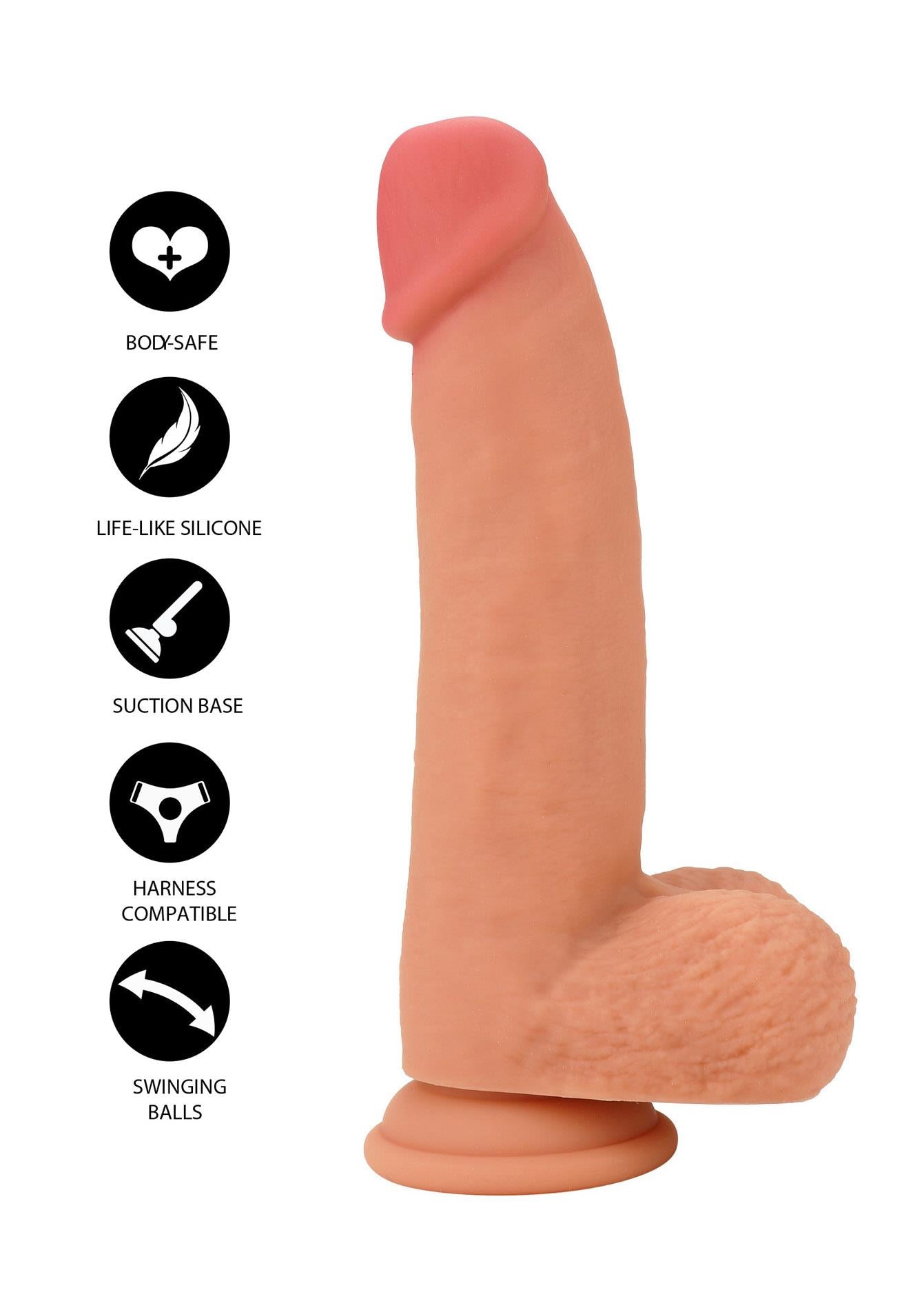 Dildo realist din silicon Hidden Desire 19 cm