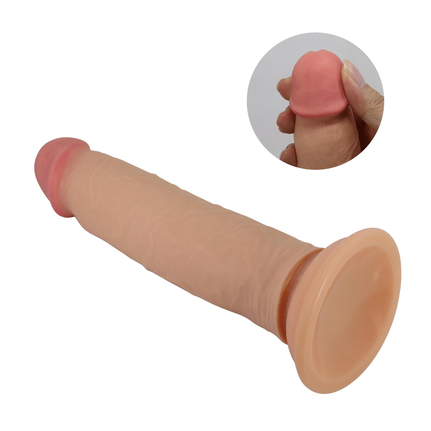Dildo realist Pretty Love Keon TPR flexibil 21 cm cu ventuză