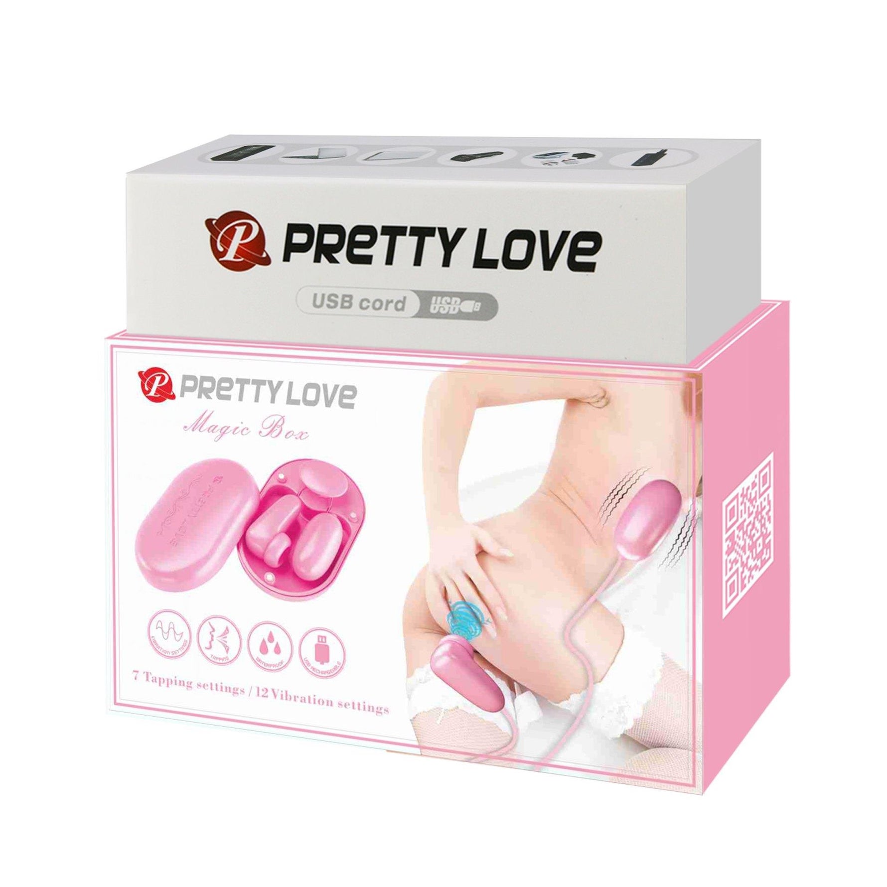 Pretty Love Magic Box Ou Vibrator Roz 12 Vibrații 7 Atingeri USB