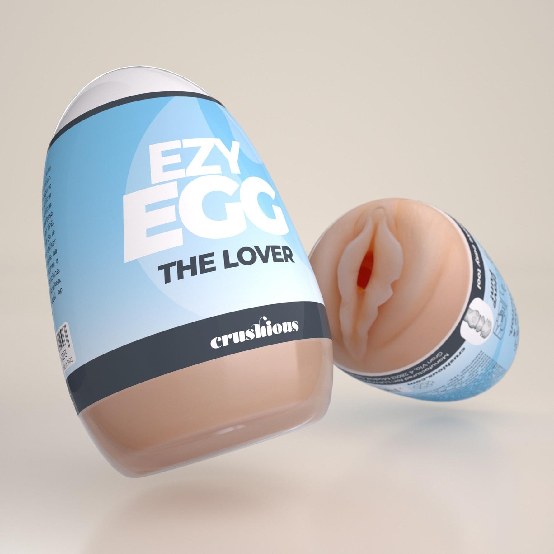 Masturbator Crushious Ezy Egg The Lover în formă de ou 8,7 cm