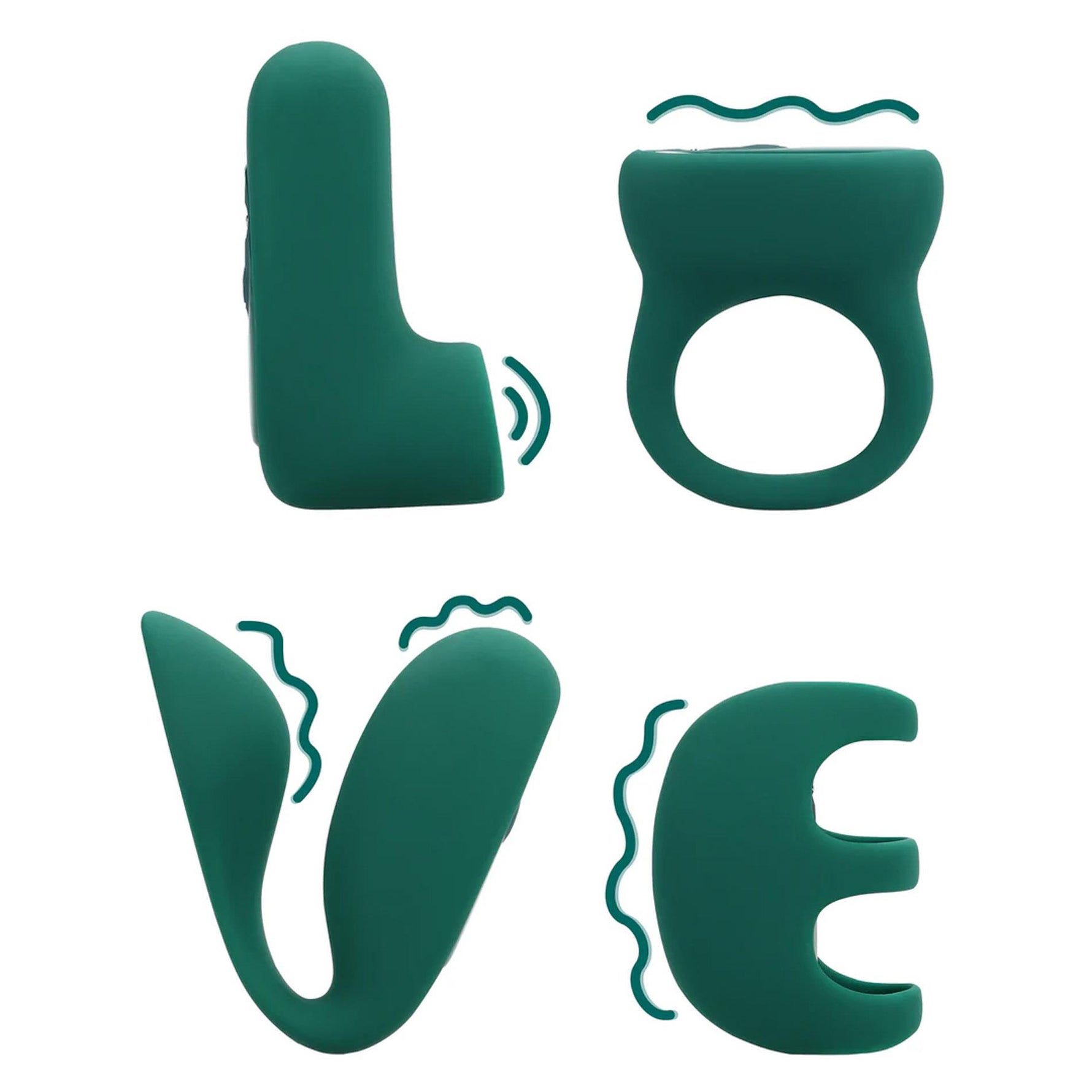 Set de cristale verzi Loveline LOVE Explore