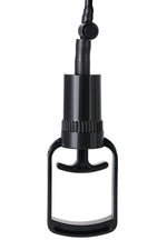 Pompă vibratoare pentru penis A-Toys, transparentă, neagră, 22,8 cm