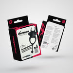 Inel vibrator pentru penis CRUSHIOUS DAEMON, negru