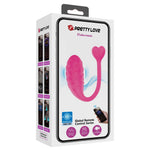 Ou vibrant Pretty Love Fisherman roz cu 12 moduri de utilizare în aplicație