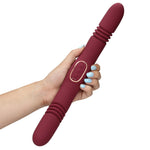 Vibrator Loveline cu 10 funcții, cu două fețe, tip Thrust
