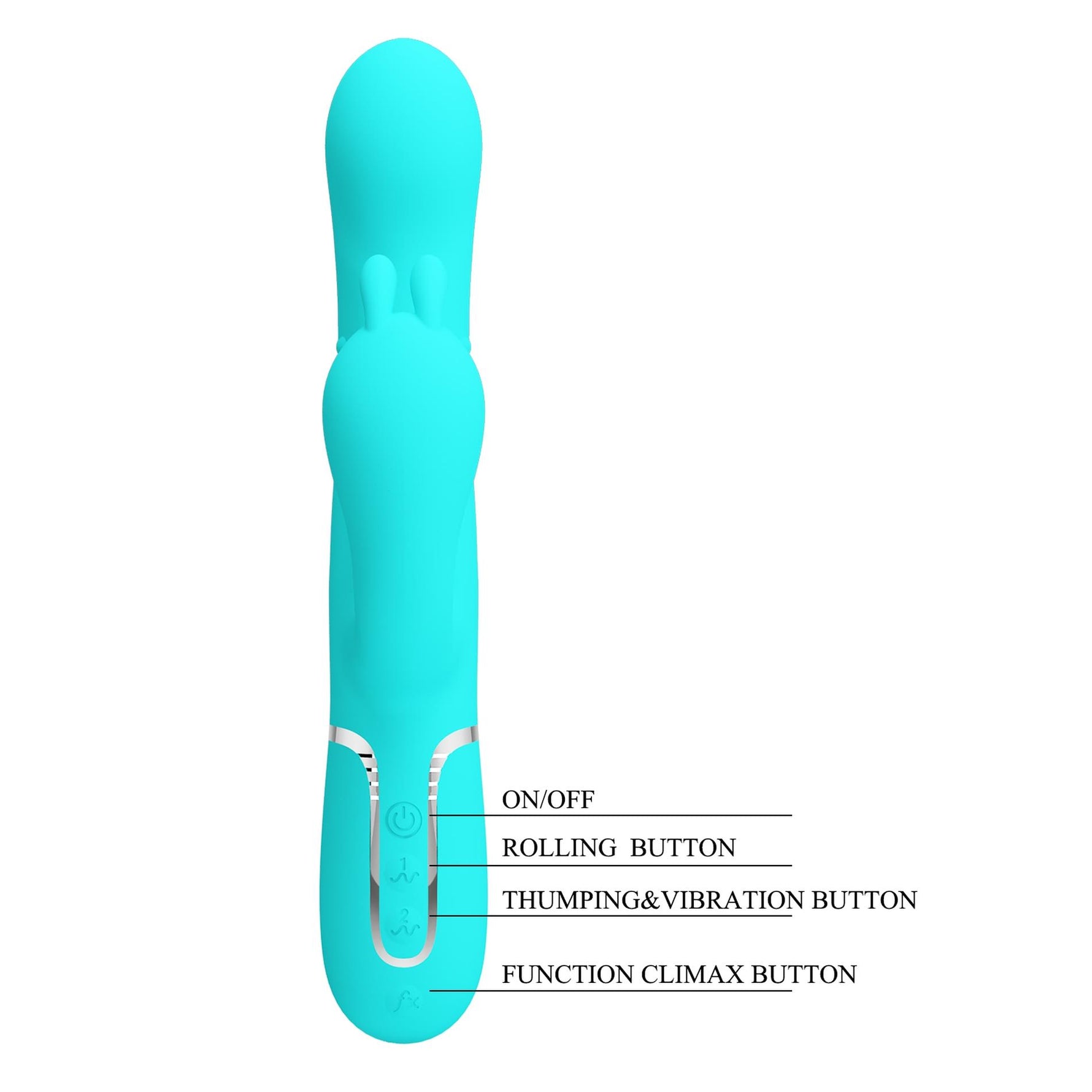 Vibrator cu triplă stimulare Pretty Love Twinkled Tenderness în formă de iepuraș