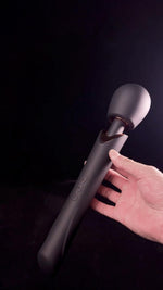 Masaj vibrant Perfect Wand din silicon, negru, USB
