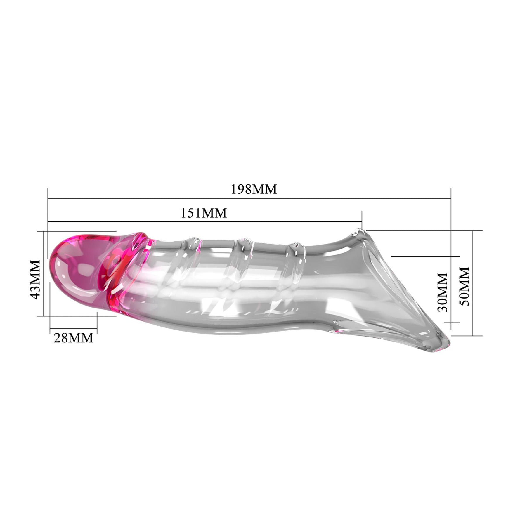 Prelungitor Pretty Love Damell TPE roz 19,8 cm