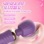 Stimulator Clitoridian Little Fairy Wand din Silicon, Violet, 14 cm