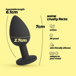 Crushious Camileo – Plug anal mic cu 4 pietre interschimbabile