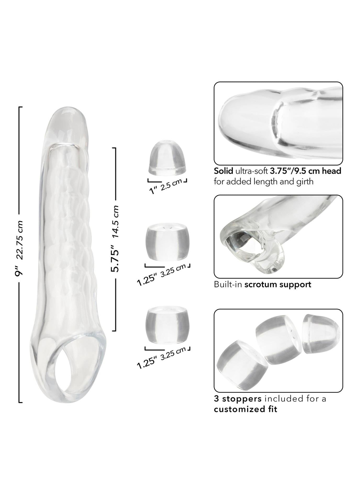 Extensor de penis Performance Maxx transparent 23 cm