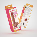 Dildo realist Crushious Inviktus 9, culoarea pielii, silicon lichid de 23 cm
